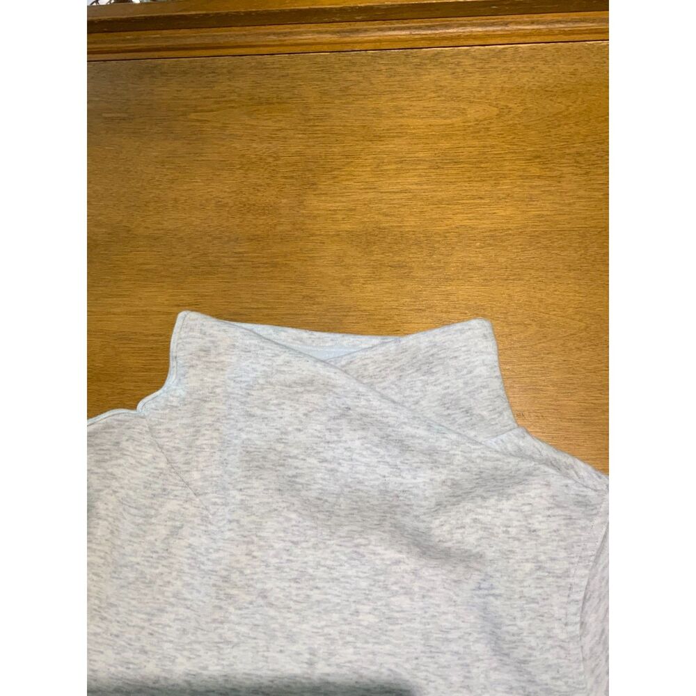 Athleta Heather Gray Cozy Funnel Neck Pullover Sweatshirt Small